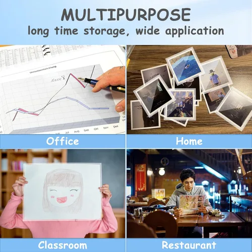 Miniatura 6 de Bolsas de laminación de 3 mil, bolsas de laminación térmica transparentes de 3 mil, hojas de laminación de 9 x 11.5 pulgadas para laminador