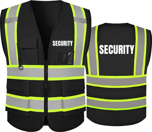 Miniatura 32 de BeautyWill Chaleco de seguridad personalizado con logotipo reflectante de alta visibilidad Clase 2 de alta visibilidad Seguridad Chaleco de trabajo