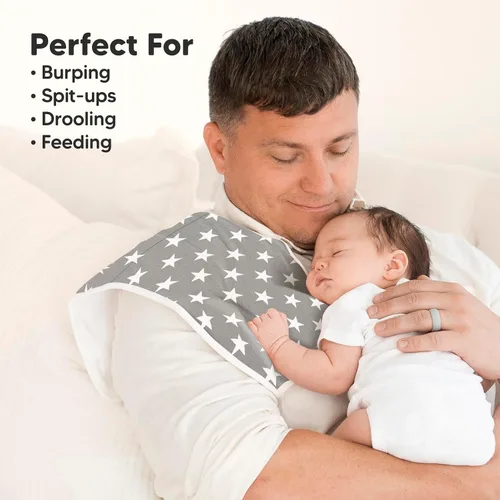 Miniatura 9 de Paquete de 5 sacos de dormir orgánicos para bebés y niños y niñas, sacos de dormir orgánicos (nube), paños para eructos (paisaje gris)