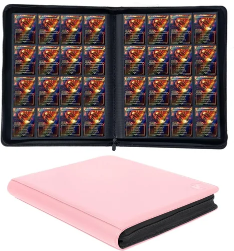 Miniatura 13 de Carpeta de más de 1000 bolsillos para tarjetas intercambiables, álbum de 16 bolsillos compatible con MTG, tarjetas deportivas y otras tarjetas Azul