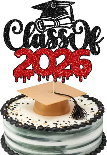 Miniatura 11 de 1 pieza de decoración de pastel de graduación 2023 con purpurina de felicitaciones 2023 para pastel de graduación 2023 temática de graduación