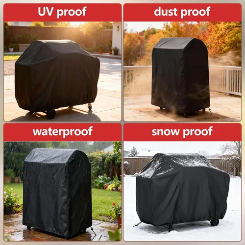 Miniatura 6 de Cubierta para Parrilla, 75 Pulgadas de Servicio Pesado Impermeable Resistente a UV Cubierta para Parrilla BBQ para Parrilla al Aire Libre