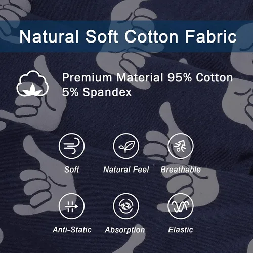 Miniatura 3 de Calzoncillos de algodón para hombre, suaves, transpirables, cómodos, con bolsa en U