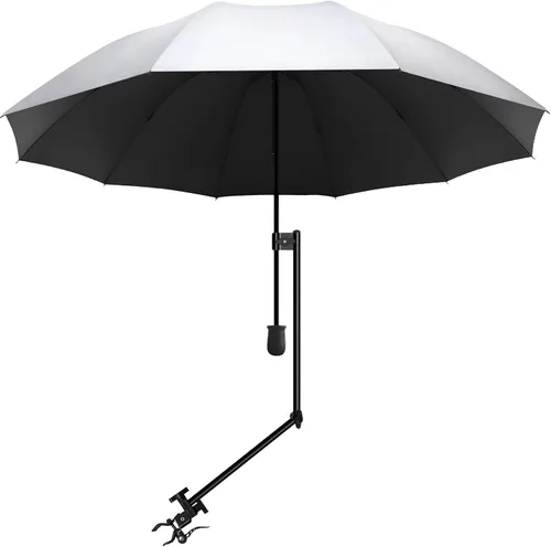Miniatura 28 de XLINGZA Sombrilla de playa UPF 50+ con abrazadera universal ajustable