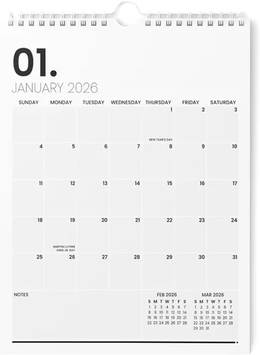 Miniatura 9 de Karto Wall Calendar 2026-2027 - Vertical 8.5x11 inch July 2026 to December 2027 - Boost Your Productivity and Easy Planning with the Aesthetic