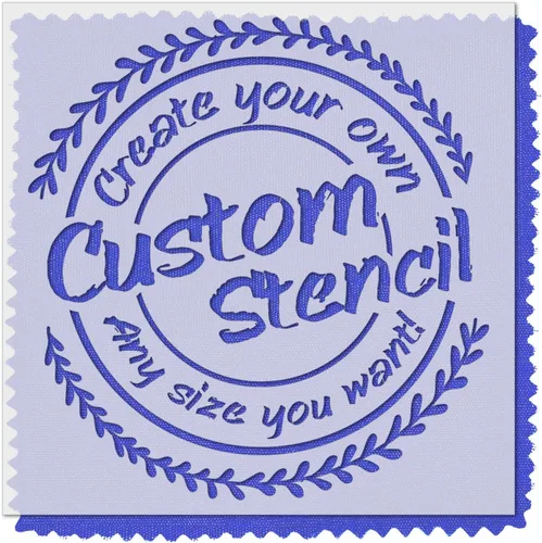 Stencil Stop Plantillas personalizadas para pintura en aerosol, personalizables para logotipos, empresas, imágenes, plástico Mylar de 0.5 pulgadas
