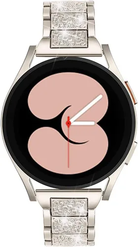 Miniatura 2 de Correa brillante para mujer compatible con Samsung Galaxy Watch 7 6 5 4 1.575 in 1.732 in/Watch 3 1.614 in/Samsung Active 2 1.575 in 1.732 in/Watch4