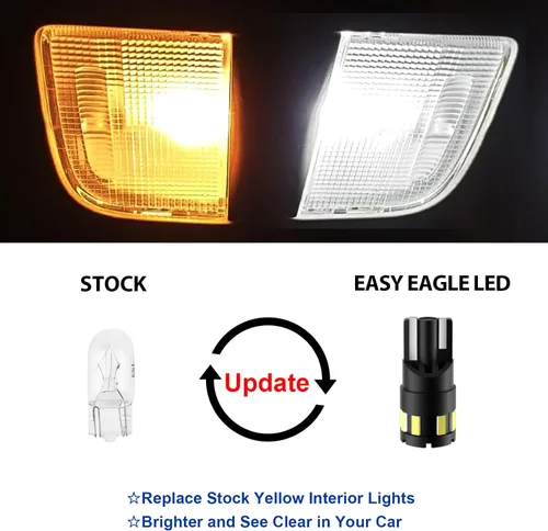 Miniatura 2 de EASY EAGLE Luces LED para interiores de automóvil para Toyota-4Runner-2003-2009: kit de 18 bombillas LED blancas, superbrillantes de 6000 K +