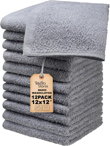 Miniatura 12 de Toallas de baño básicas medianas de 24 x 48 pulgadas, paquete de 6, color beige, suaves y absorbentes, toallas de algodón multiusos para baño, spa