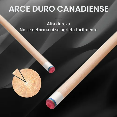 Miniatura 3 de Kmise Pool Cue Stick Set,4 Colors Canadian Maple Cue,Pool Sticks for Adults,Tacos de Billar 18 19 20 21oz for Beginner 1 set