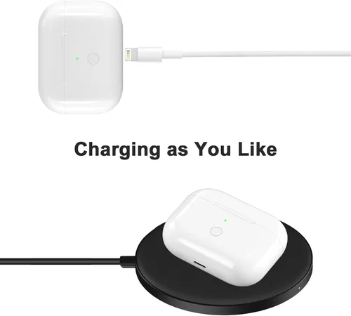 Miniatura 4 de Funda de carga inalámbrica de repuesto compatible con AirPod Pro de 1ª y 2ª generación, funda de cargador Air Pod Pro 1 2 con botón de Puerto