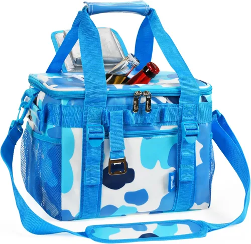 Miniatura 8 de Tirrinia Bolsa térmica grande aislada – Caja térmica a prueba de fugas para exteriores para mujeres y hombres – Bolsa de congelador portátil