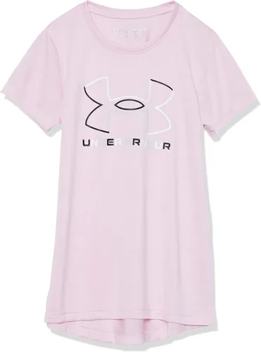 Under Armour Tech - Camiseta de manga corta para niñas, con logotipo grande