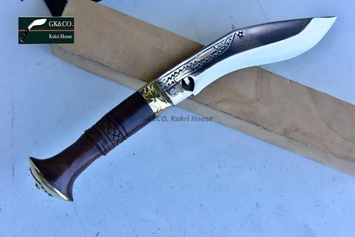 Miniatura 3 de Kukri/Khukuri genuino - Cuchillo de cocina auténtico Cheetlange de hoja de 5 pulgadas hecho a mano por GK & CO.Kukri House en Nepal