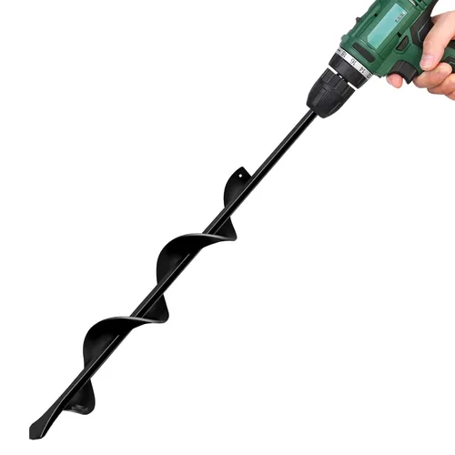 LONGRUN Broca de taladro para plantar, taladro de plantación de 1.7 x 15 pulgadas, herramienta para plantar, plantas de cama, flores, agujeros para