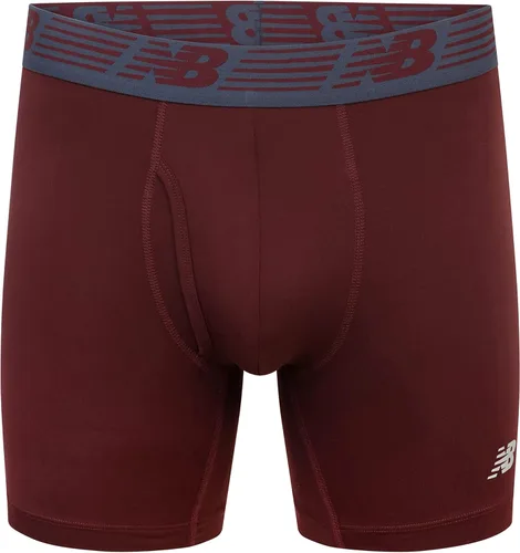 Miniatura 3 de New Balance Men's 6" Premium Performance Boxer Brief with Fly Front (3 Pack)