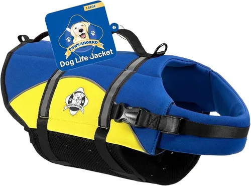 Miniatura 45 de Chaleco salvavidas para perros – Chaleco de natación para perros, ajustable, reflectante, cómodo, varios colores, patrones, chaleco de natación