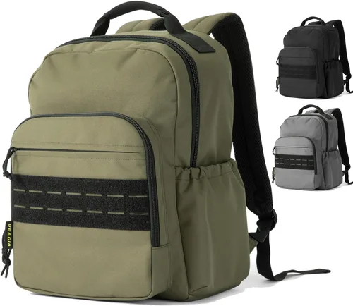Mochila táctica para computadora portátil de viaje para hombres, mochila de trabajo grande y resistente, aprobada por aerolíneas, mochila