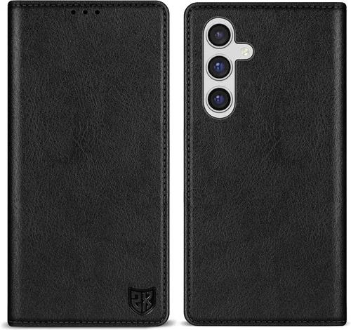 ZZXX Funda tipo cartera para Samsung Galaxy A54 5G con bloqueo RFID, soporte de ranura para tarjetas, funda protectora de cuero magnético fuerte