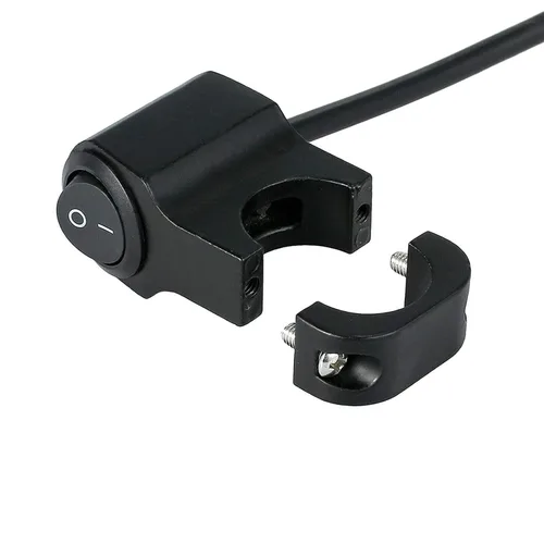 Miniatura 3 de RAYANA Interruptor de manillar de motocicleta de 12 V 7/8 "para 0.866 in (0.906 in) Interruptor de luz de barra de manillar para proyector Faro