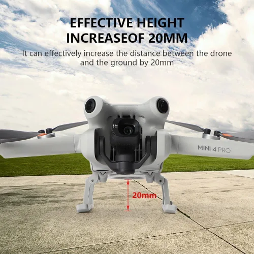 Miniatura 4 de Mini 4 Pro Tren de aterrizaje extendido, pata de araña de aterrizaje plegable compatible con accesorios DJI Mavic Mini 4 Pro