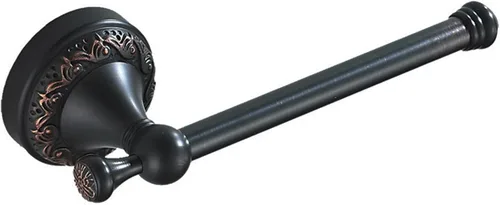 Miniatura 10 de Barra doble para toallas de bronce aceitado frotado de latón, ajustable de 15.5 a 27.5 pulgadas, soporte de barra para toallas de baño para portador