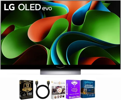 LG Paquete de televisor OLED OLED C3 HDR 4K de 55 pulgadas - Frecuencia de actualización de 120 Hz + cable HDMI 2.0 UAX 4K + CPS 24 meses de