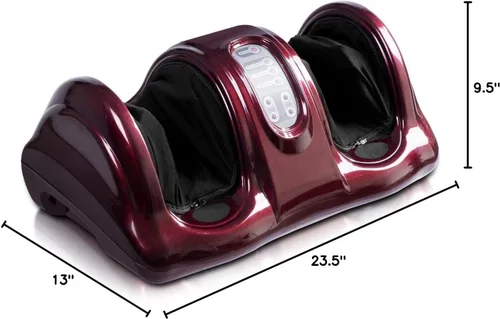 Miniatura 10 de LDAILY Masajeador terapéutico de pies Shiatsu, masaje de amasamiento y rodamiento para pies, 3 modos, masajeador eléctrico de pies con control