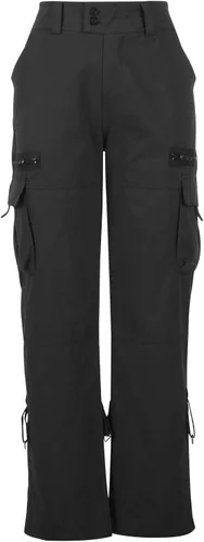 Miniatura 4 de Sczwkhg Pantalones cargo holgados para mujer, de moda Y2K, cintura baja, pantalones de paracaídas para adolescentes, pantalones de corte relajado
