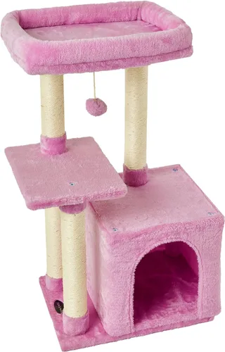 Miniatura 11 de FISH&NAP Lindo Árbol para Gatos Gatito Torre para Gatos para Gato de Interior Condominio Postes Rascadores de Sisal con Plataforma de Salto Muebles