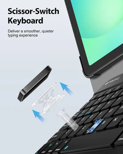 Miniatura 7 de FINTIE Funda de teclado para Samsung Galaxy Tab A11+ Plus 2025/A9+ Plus de 11 pulgadas 2023, funda delgada y ligera con teclado Bluetooth