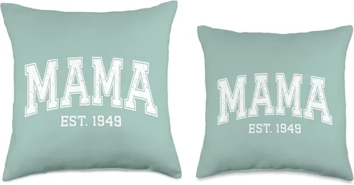 Miniatura 3 de Mama Est 1949 Custom Mom Personalized Mothers Day Customized Throw Pillow