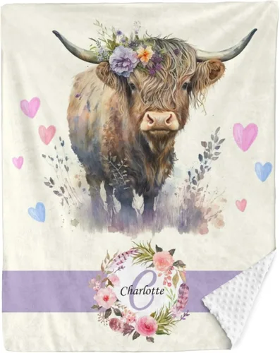 Miniatura 29 de Mantas de bebé personalizadas para niños, manta de felpa suave de doble capa con respaldo de puntos, manta personalizada de oso minky, manta de bebé