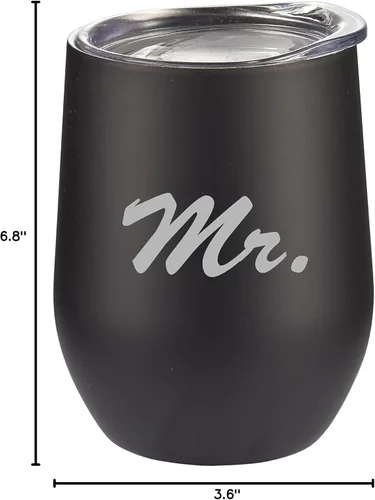 Miniatura 4 de Visol Vino Mr. and Mrs. Wine - Taza de café con aislamiento de doble pared