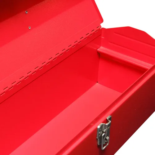Miniatura 4 de BIG RED TB101 Torin Caja de herramientas portátil de acero estilo techo de cadera de 19 pulgadas con cierre de pestillo de metal y bandeja