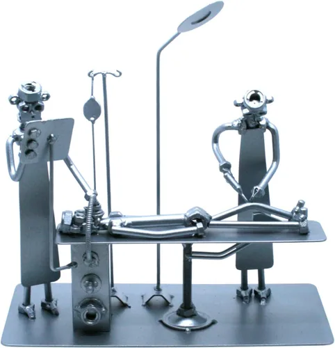 Regalo de cirujano ortopédico personalizado, Tuercas y pernos escultura coleccionables, arte de metal reciclado, cumpleaños, regalo de jubilación l