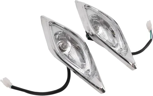 Miniatura 5 de POCREATION Juego de faros delanteros LED ATV, lámpara izquierda y derecha de 3 cables de 12 V para 125 4 ruedas Quad