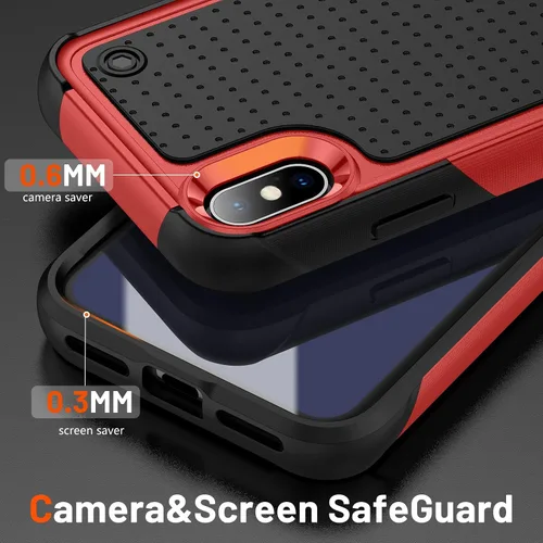 Miniatura 362 de Jeylly Funda para iPhone SE/Funda para iPhone 5S, Exterior de Plástico Duro que Absorbe Golpes + Interior de Silicona de Goma Defensor contra