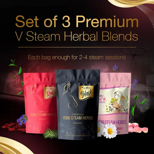 Miniatura 3 de FIVONA Yoni - Juego de 3 mezclas de hierbas vaporizantes para V Steam, mezcla de hierbas naturales, mezcla orgánica 100% pura, desintoxicación V