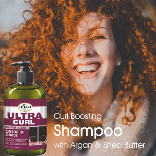 Miniatura 3 de Difeel Ultra Curl con Argán y Manteca de Karité - Champú para aumentar los rizos de 12 onzas, champú sin sulfato hecho con ingredientes naturales