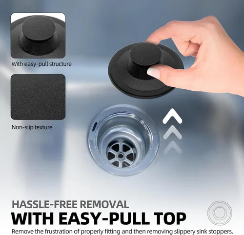 Miniatura 4 de La pieza de repuesto exacta para el tapón del fregadero Insinkerator STP-PL/STPPL Se adapta a drenajes estándar de 3-1/2 pulgadas como kohler