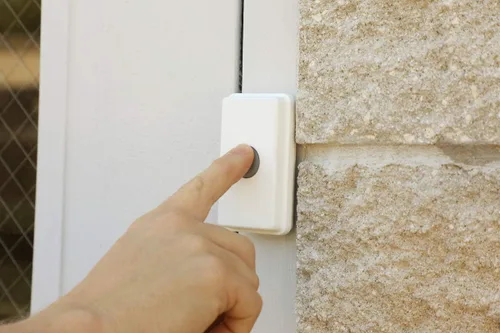 Miniatura 2 de Alarma de puerta para negocios al entrar - Timbre de puerta inalámbrico Safeguard Supply Commercial Series para negocios con campana de alarma