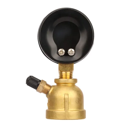 Miniatura 4 de MEASUREMAN 2" Ensamblaje de medidor de presión de gas de latón forjado, conexión FNPT de 3/4", 0-30psi, precisión +/-3-2-3%