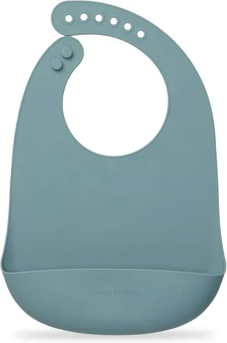 Miniatura 8 de Loulou Lollipop - Babero de silicona suave y resistente al agua para bebés y niños pequeños de 3 a 36 meses, fácil de limpiar, ajustable y agarra