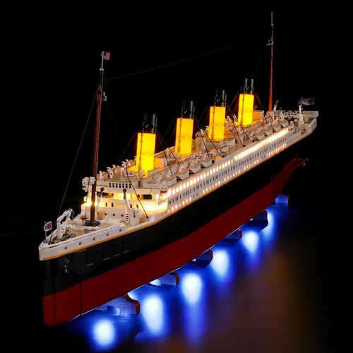 Miniatura 3 de BRIKSMAX Kit de iluminación LED para Creator Titanic, compatible con el modelo de bloques de construcción Lego 10294, no incluye el juego de Lego