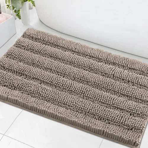 Miniatura 110 de H.VERSAILTEX - Alfombras de baño, juego de 2 piezas, alfombra de contorno para baño, juego de alfombras para inodoro, alfombra antideslizante