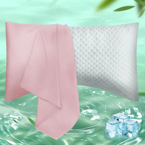 Miniatura 27 de Fundas de almohada de tamaño corporal, Fundas de almohada de viscosa refrescante con cierre de cremallera, Funda de almohada fresca y transpirable