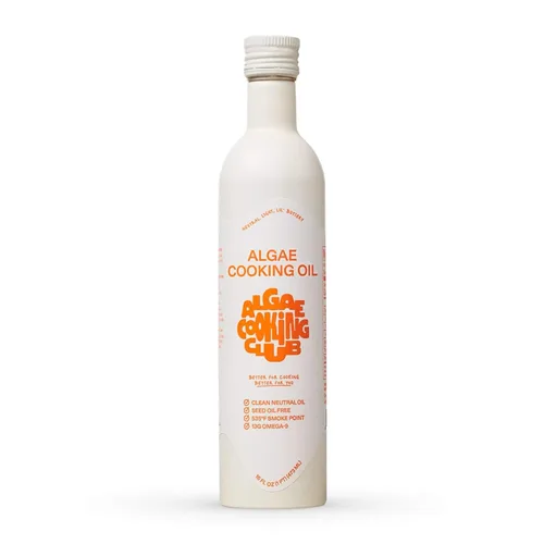 Algae Cooking Club Aceite de Cocina de Grado Chef 100% de Algas - Alternativa al Aceite de Aguacate - Punto de Humo Alto de 535°F - Rico en Omega-9,