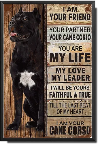 Miniatura 52 de Letrero de Metal Letrero de Hojalata Arte de Pared Vintage I Am Your Friend Regalo para Amantes de Schnauzer Arte de Pared Vintage Impresiones