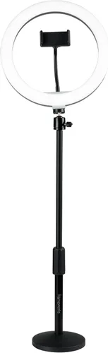 Miniatura 9 de Gator Frameworks Juego con (2) anillos de luces LED de 10 pulgadas con soportes de altura ajustable y soportes universales para teléfono